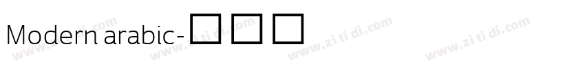 Modern arabic字体转换 Modern arabic字体转换